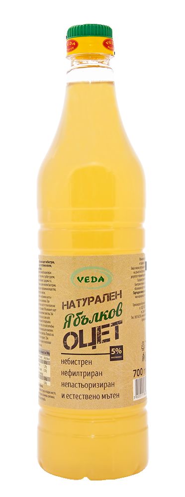 Изображение на Veda Нефилтриран ябълков оцет
700 мл