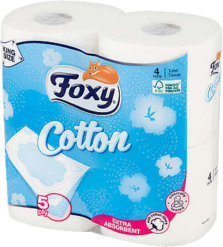 Foxy Cotton Papier toaletowy