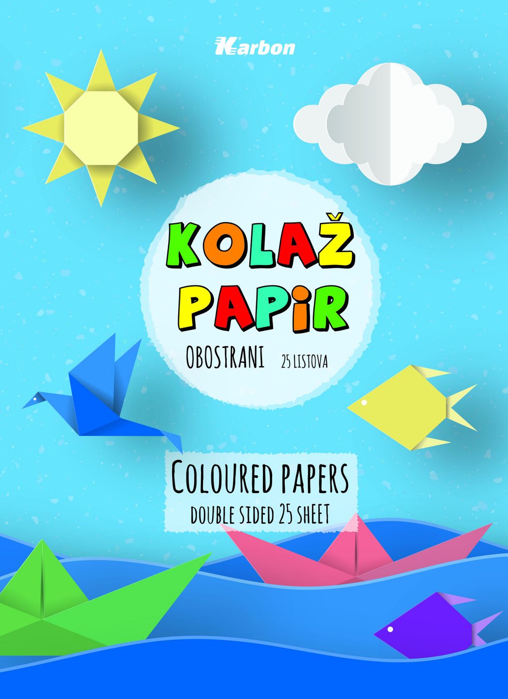 Karbon Kolaž papir mat A4 25 list