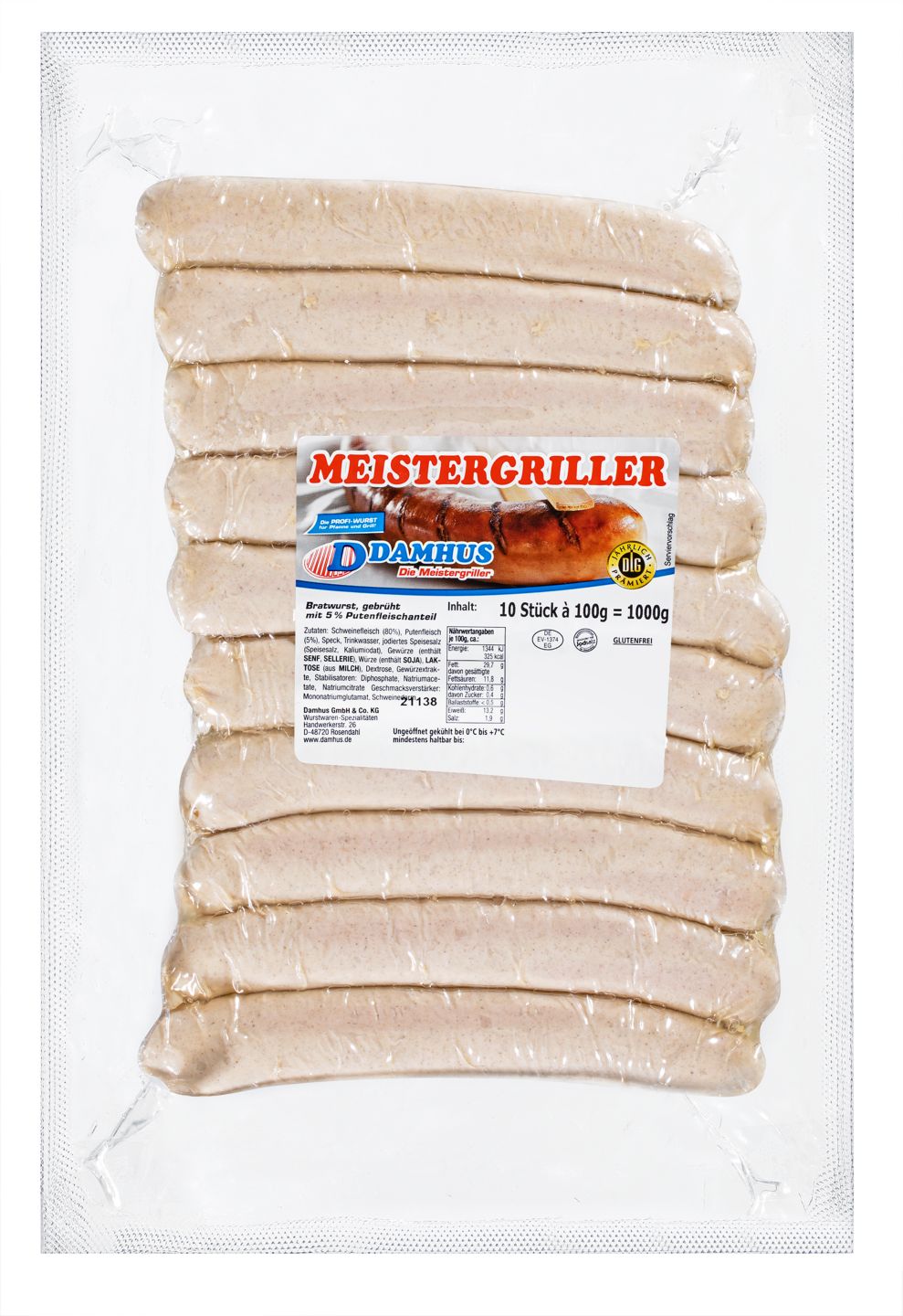DAMHUS Meistergriller-Rostbratwurst