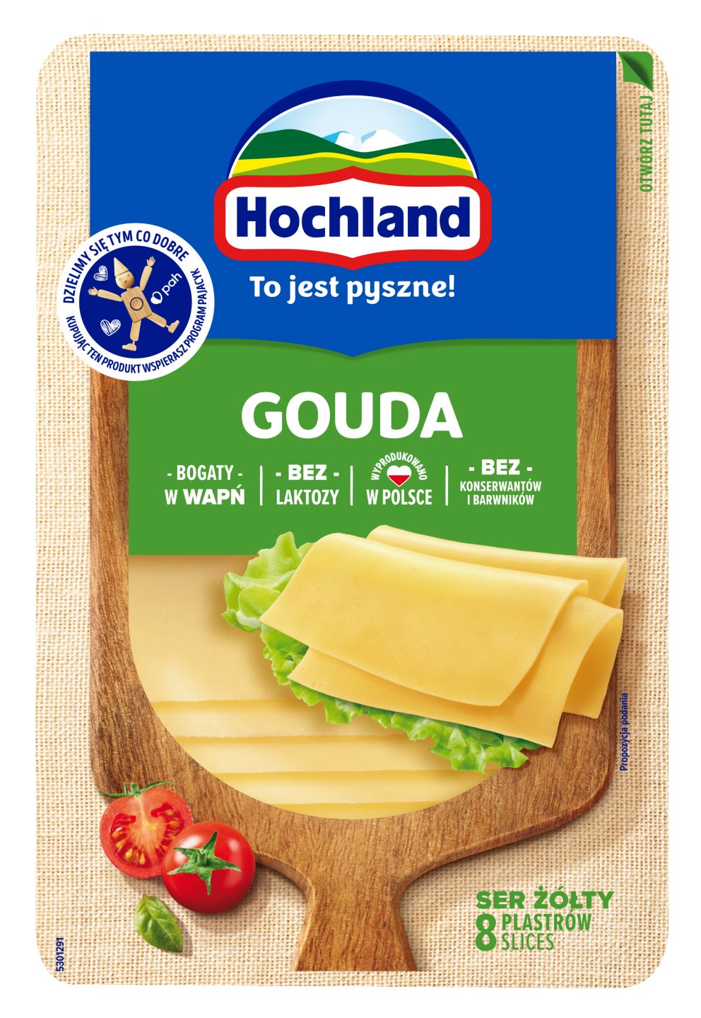 Hochland Ser żółty w plastrach