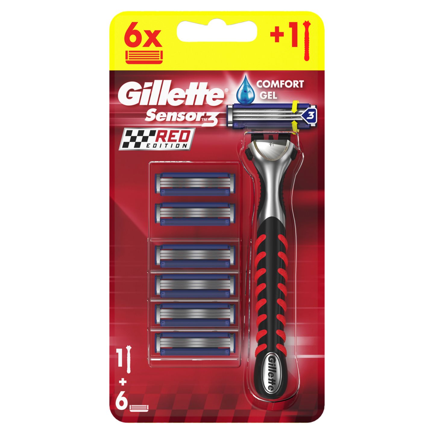 Изображение на Gillette Самобръсначка
Sensor3 Sensitive + 6 ножчет