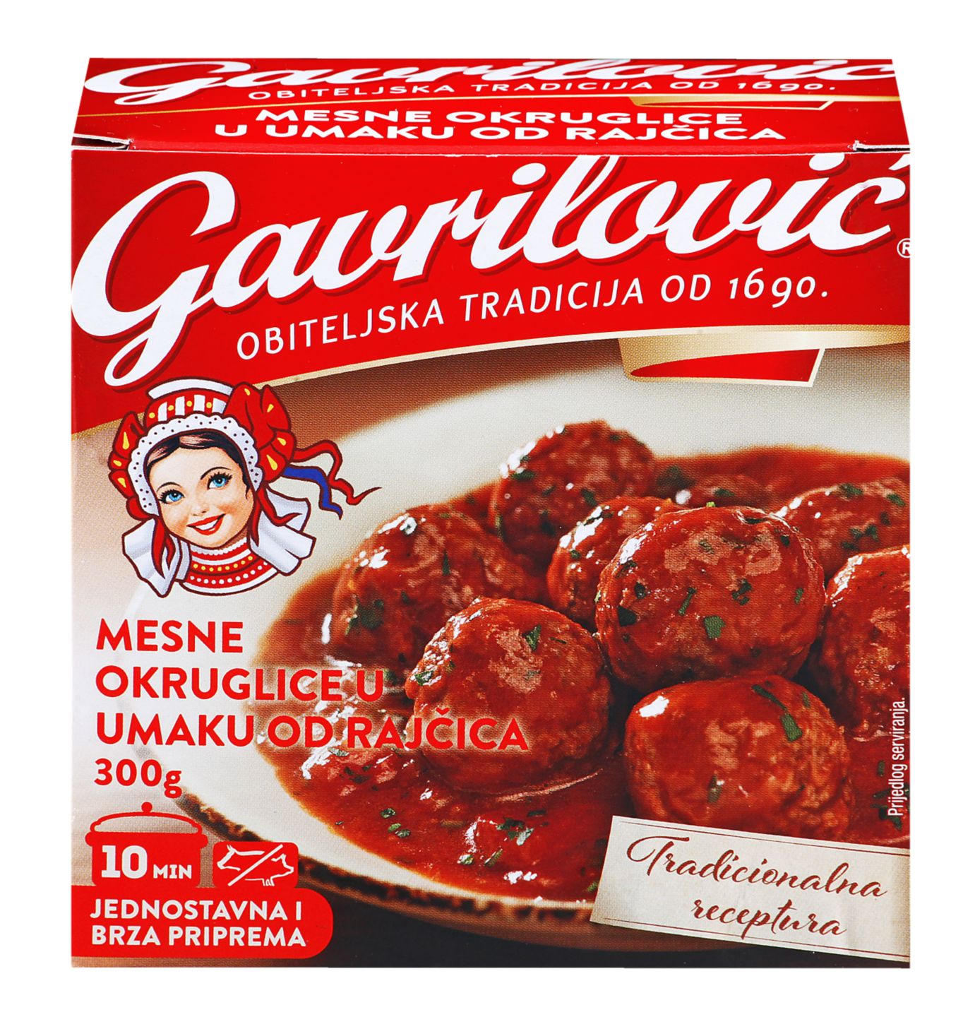 Gavrilović Mesne okruglice u umaku
MPC 2.5.2025=3,35€