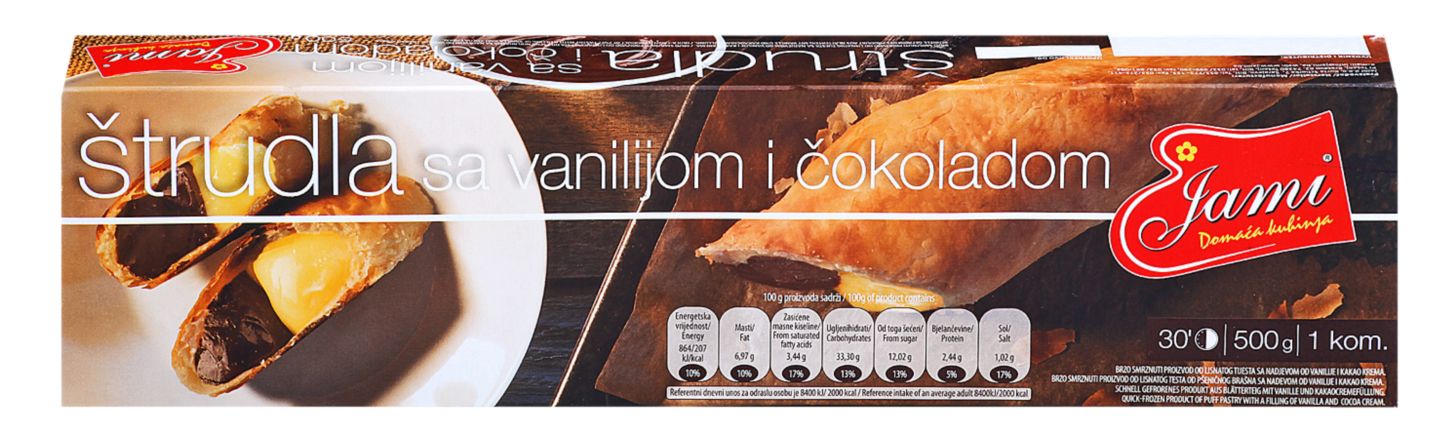 Jami Štrudla vanilija i čokolada
MPC 2.5.2025=2,99€