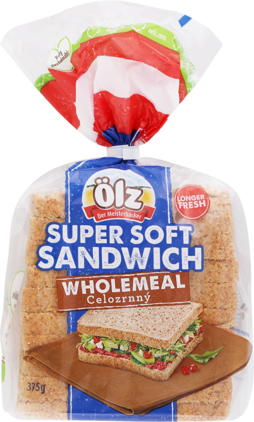 Ölz Super mäkký sendvič
celozrnný alebo pšeničný