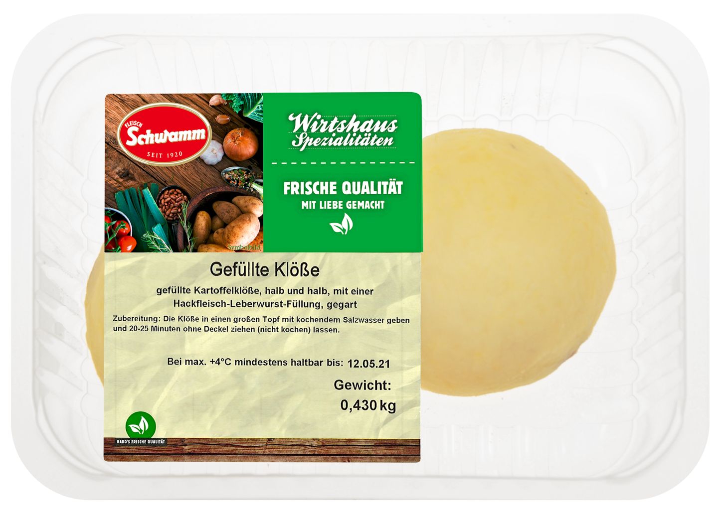 SCHWAMM Gefüllte Klöße