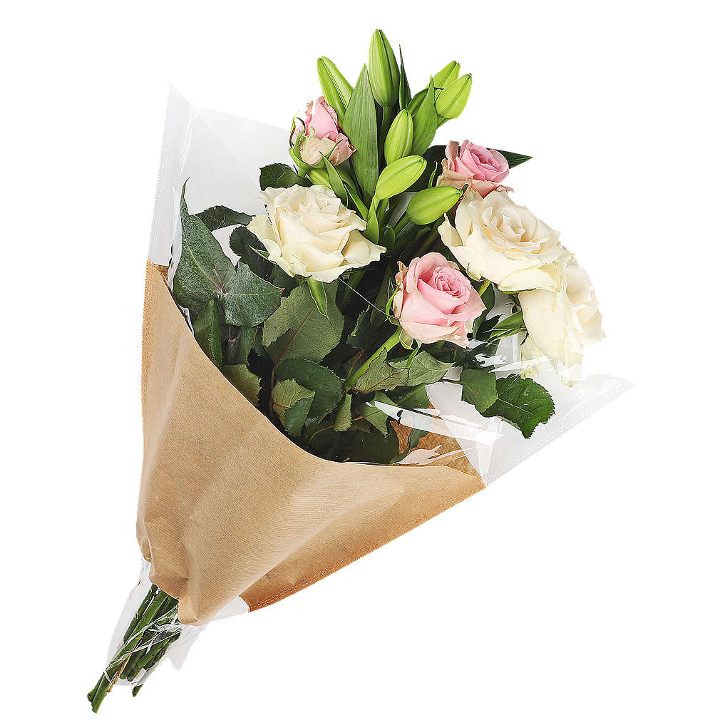 Fotografija ponude Buket ruže i ljiljan 