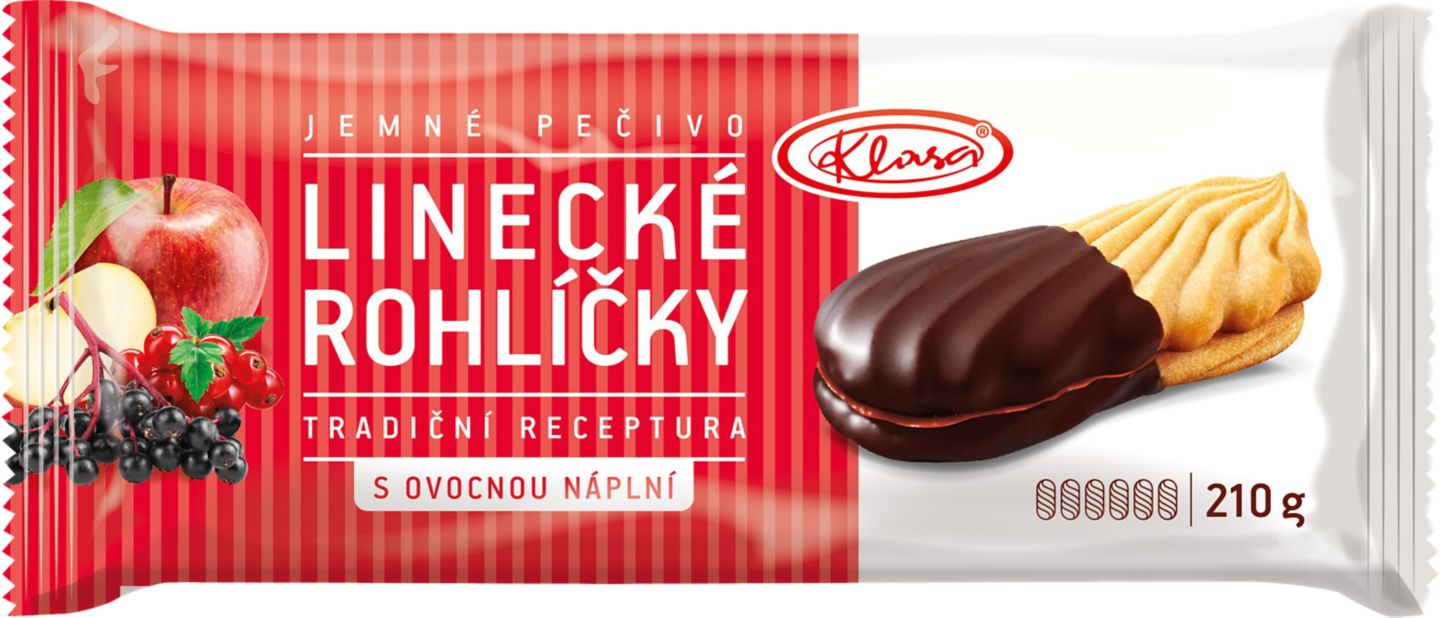 Linecké rožteky s ovocnou náplňou
polomáčané