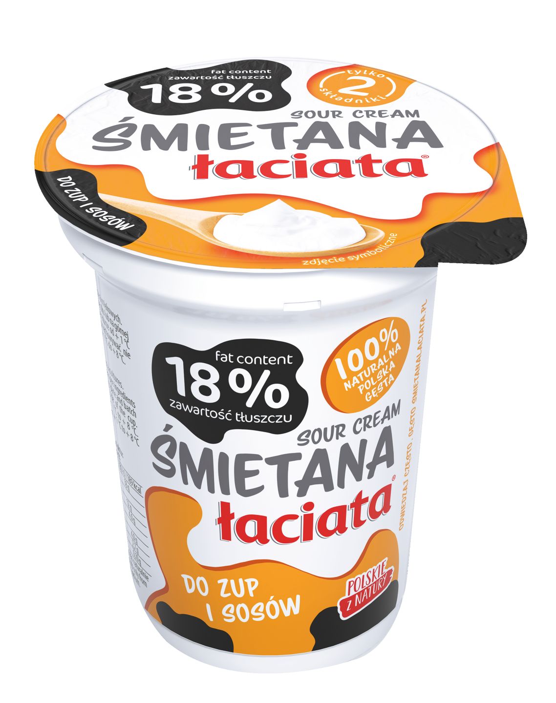 Łaciata Śmietana 18% tł.