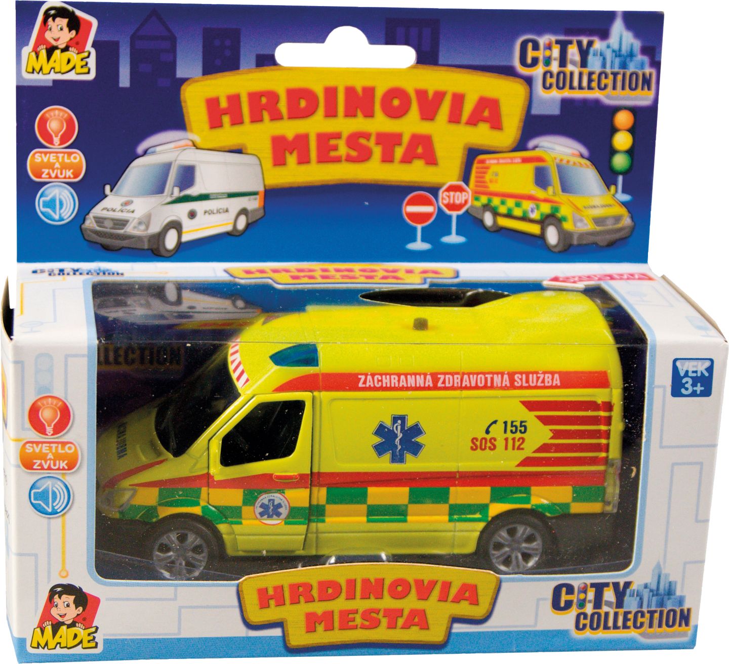 Záchranárske alebo policajné auto