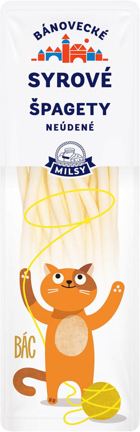 Milsy Syrové špagety alebo guľôčky