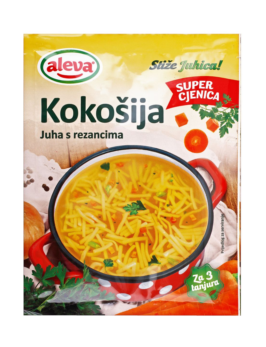 Aleva kok. juha s rezancima 37g
MPC 2.5.2025=0,55€