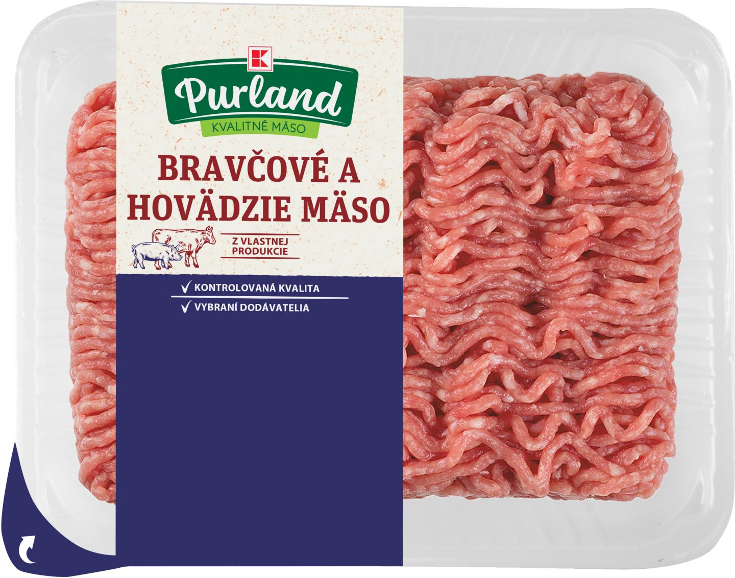 K-Purland Mleté mäso
bravčové a hovädzie