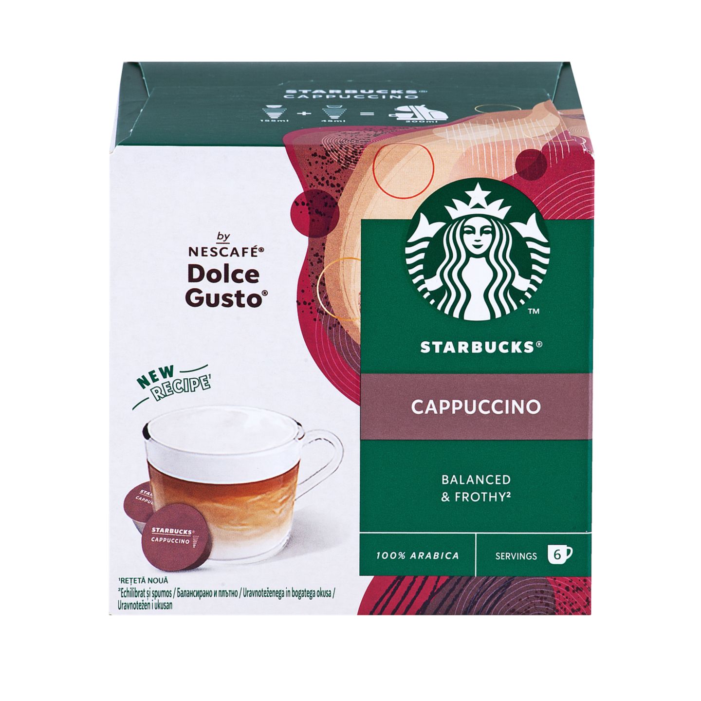 Starbucks Dolce Gusto Cappu. kapsule
MPC 2.5.2025=6,49€