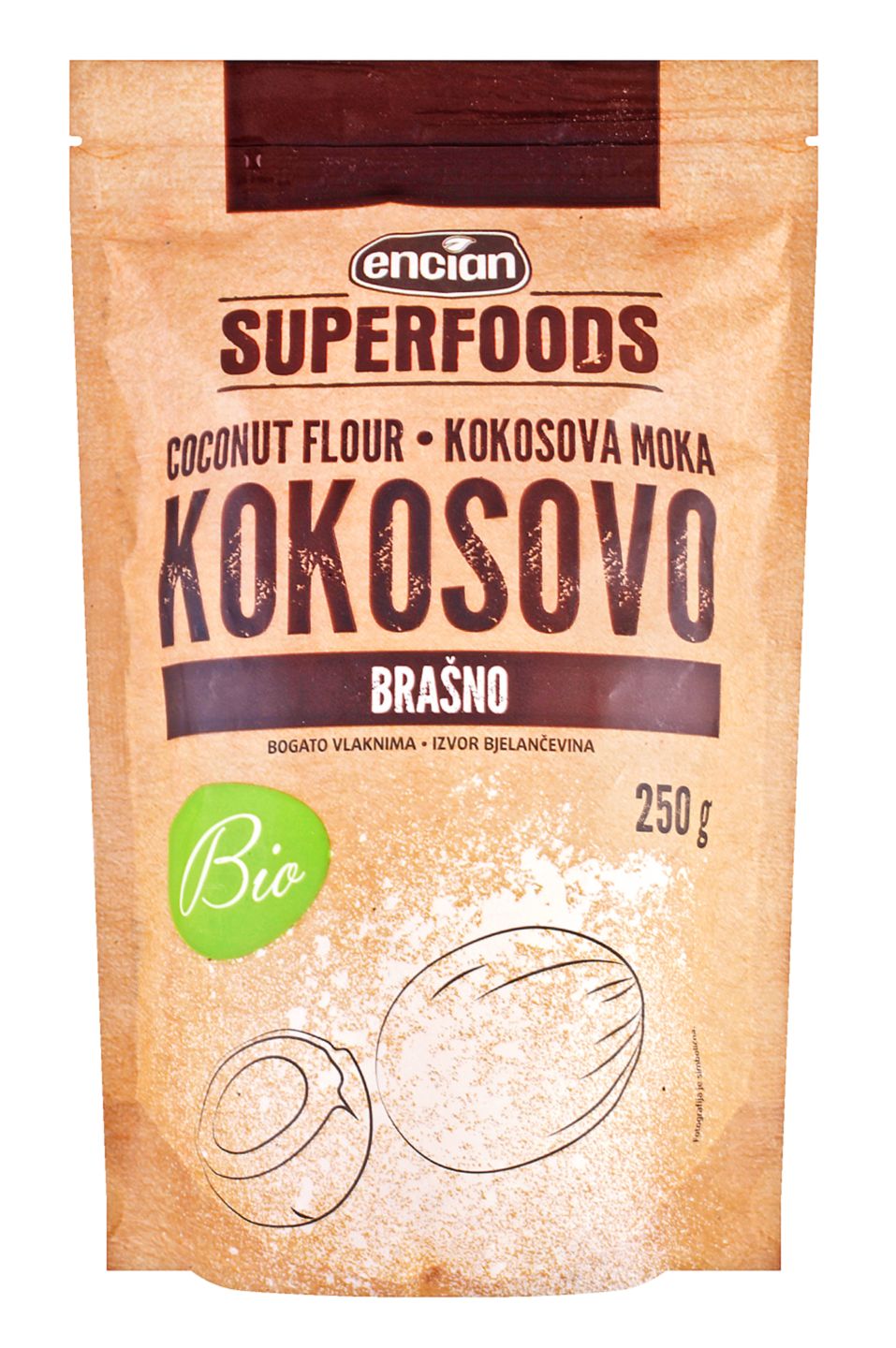Encian Bio brašno kokosovo
MPC 2.5.2025=2,59€