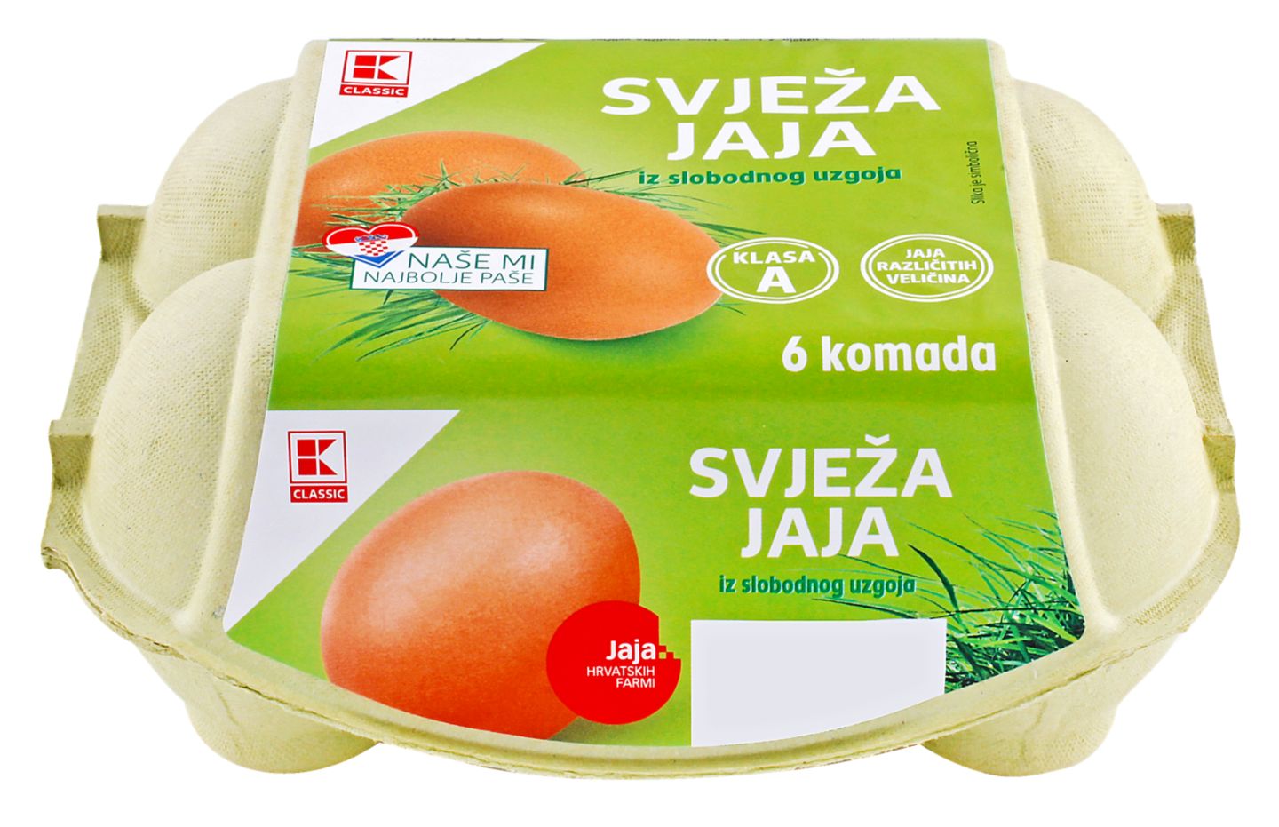 K-Classic Svježa jaja
MPC 2.5.2025=1,89€