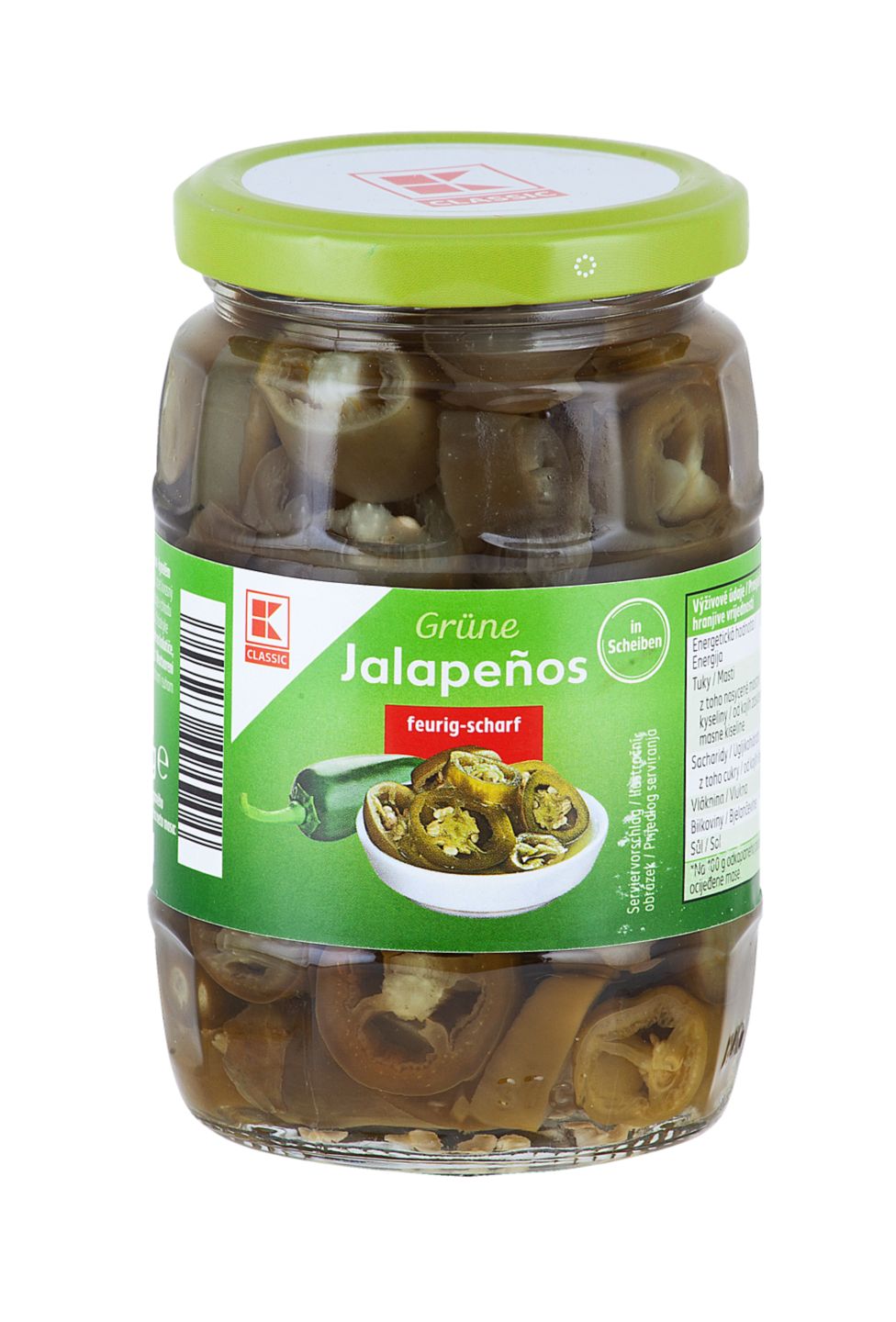 K-Classic Papričice Jalapeno zelene
MPC 2.5.2025=1,69€