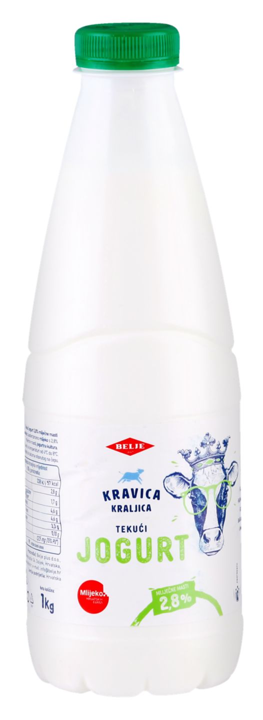 Kravica Kraljica Tekući jogurt, 2,8% m.m.
MPC 2.5.2025=2,19€