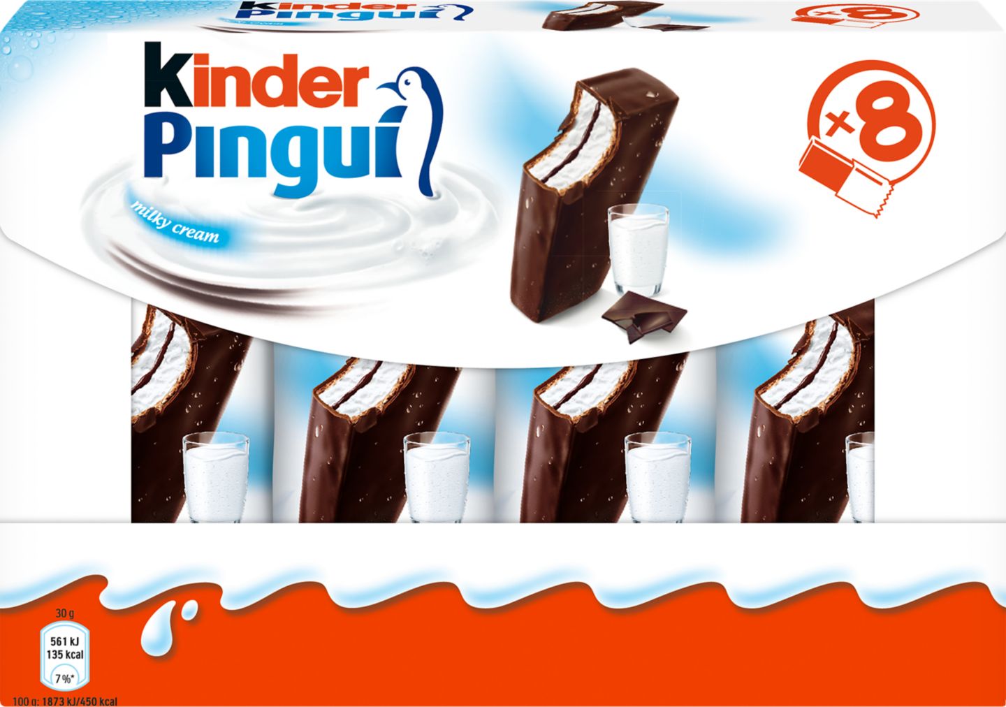 Kinder Pingui Čokoláda Piškótové rezy