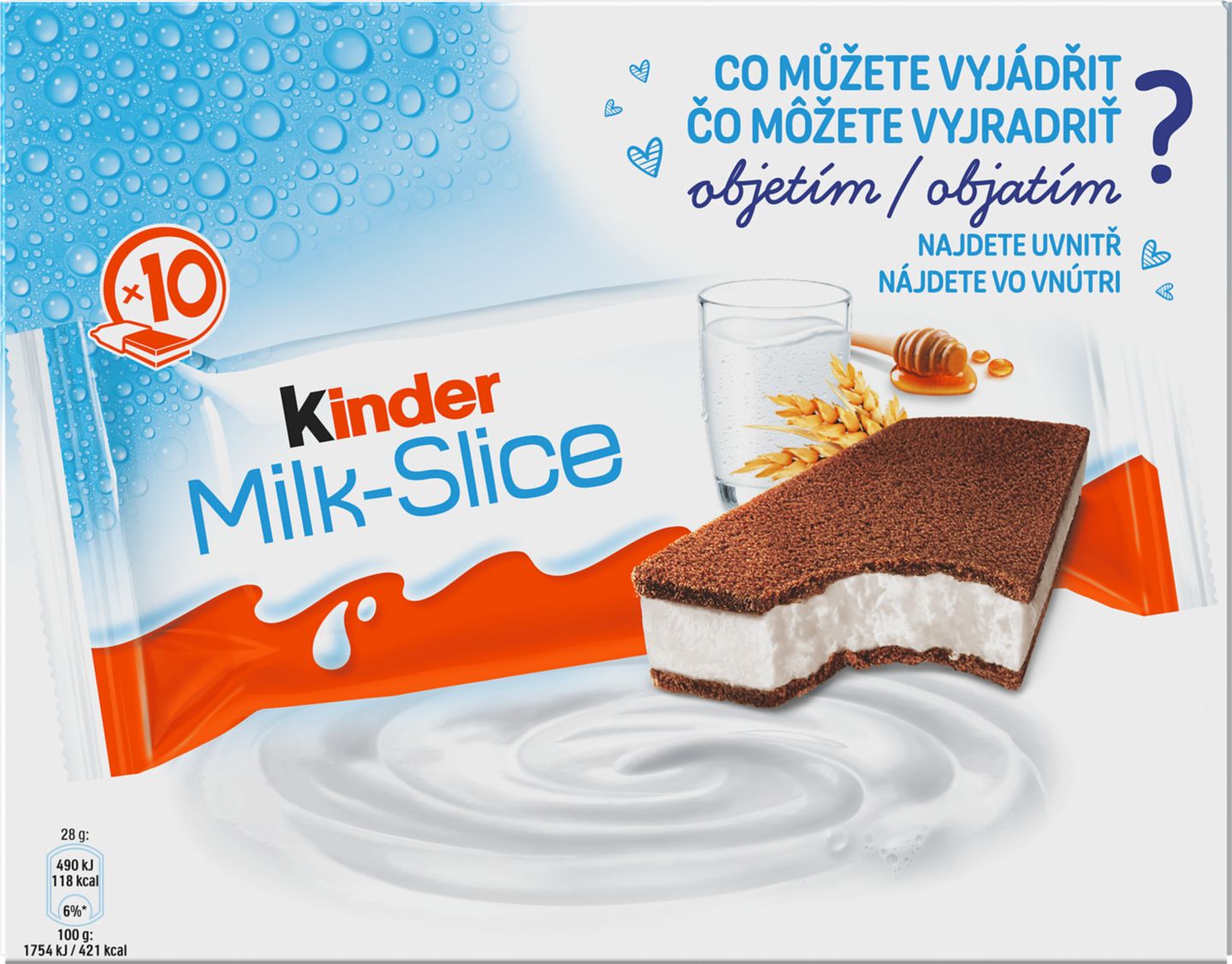 Kinder Mliečny rez Piškótové rezy