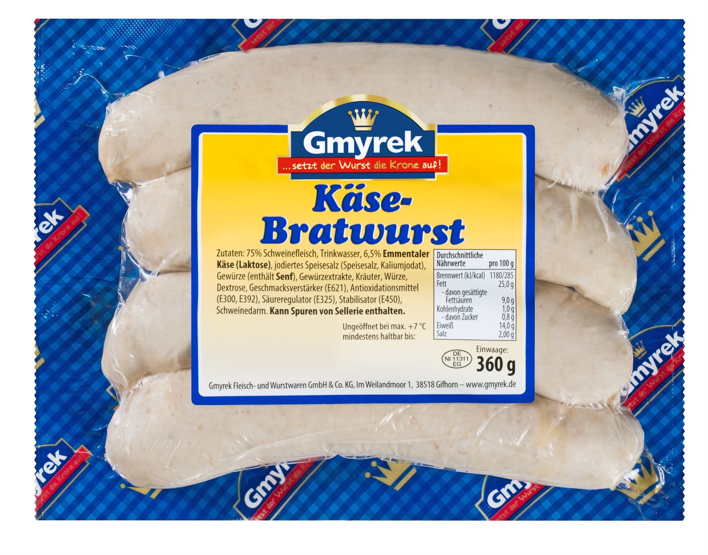 GMYREK Käse-Bratwurst