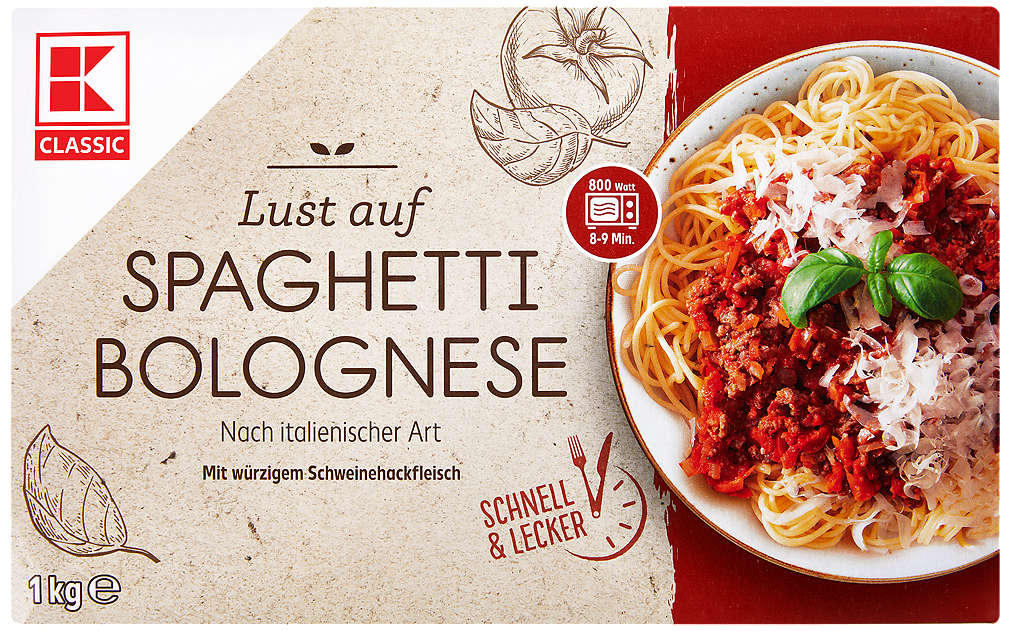 Fotografija ponude K-Classic Spaghetti Bolognese