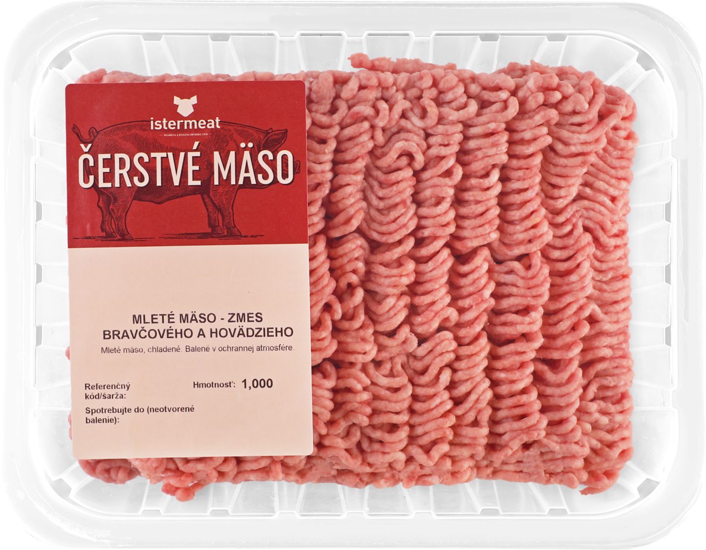 Mleté mäso zmes bravčového
a hovädzieho mäsa