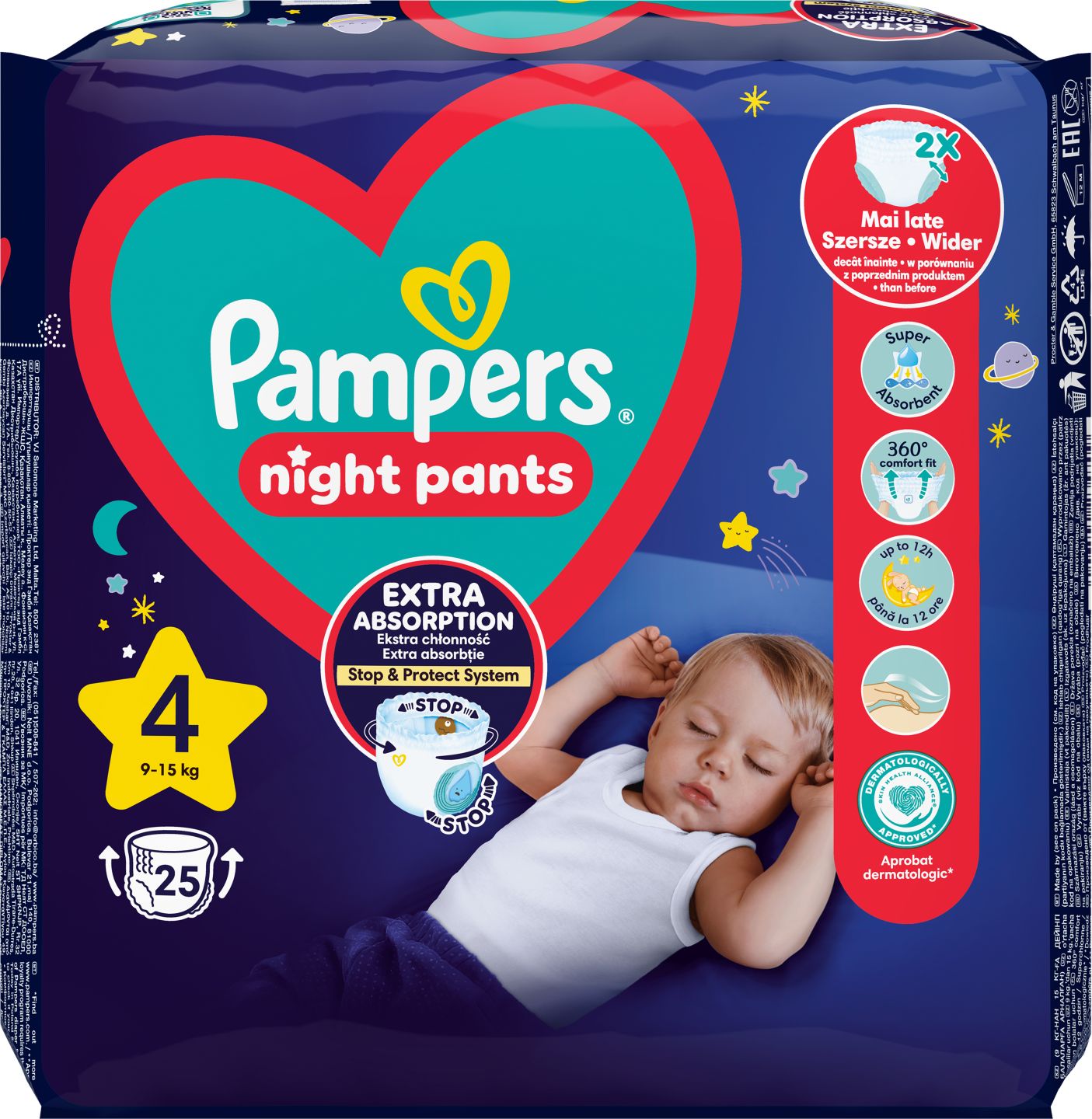 Pampers Plienkové nohavičky Night