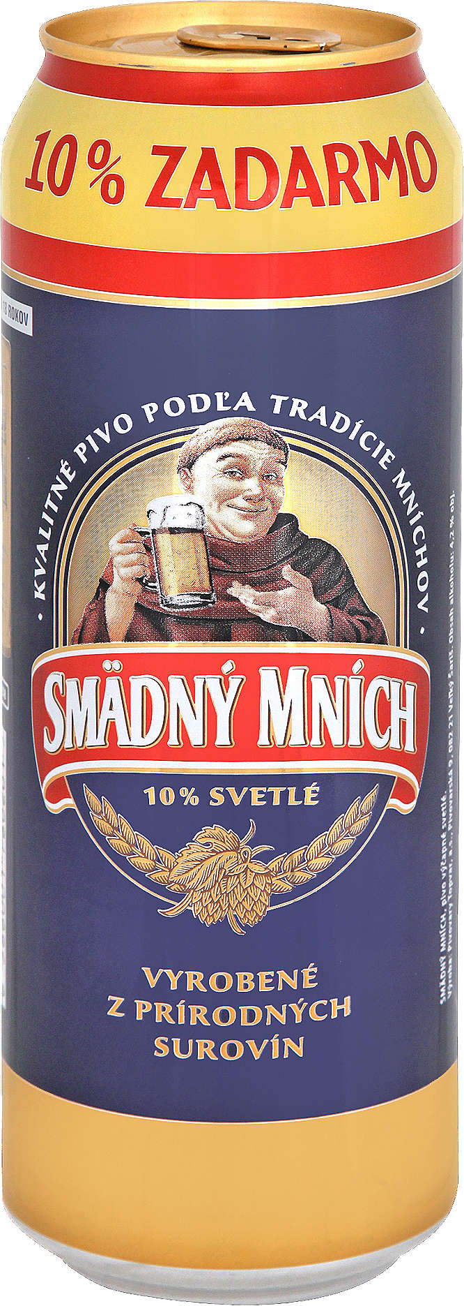 Zobrazenie výrobku Smädný Mních Svetlé pivo 10 %