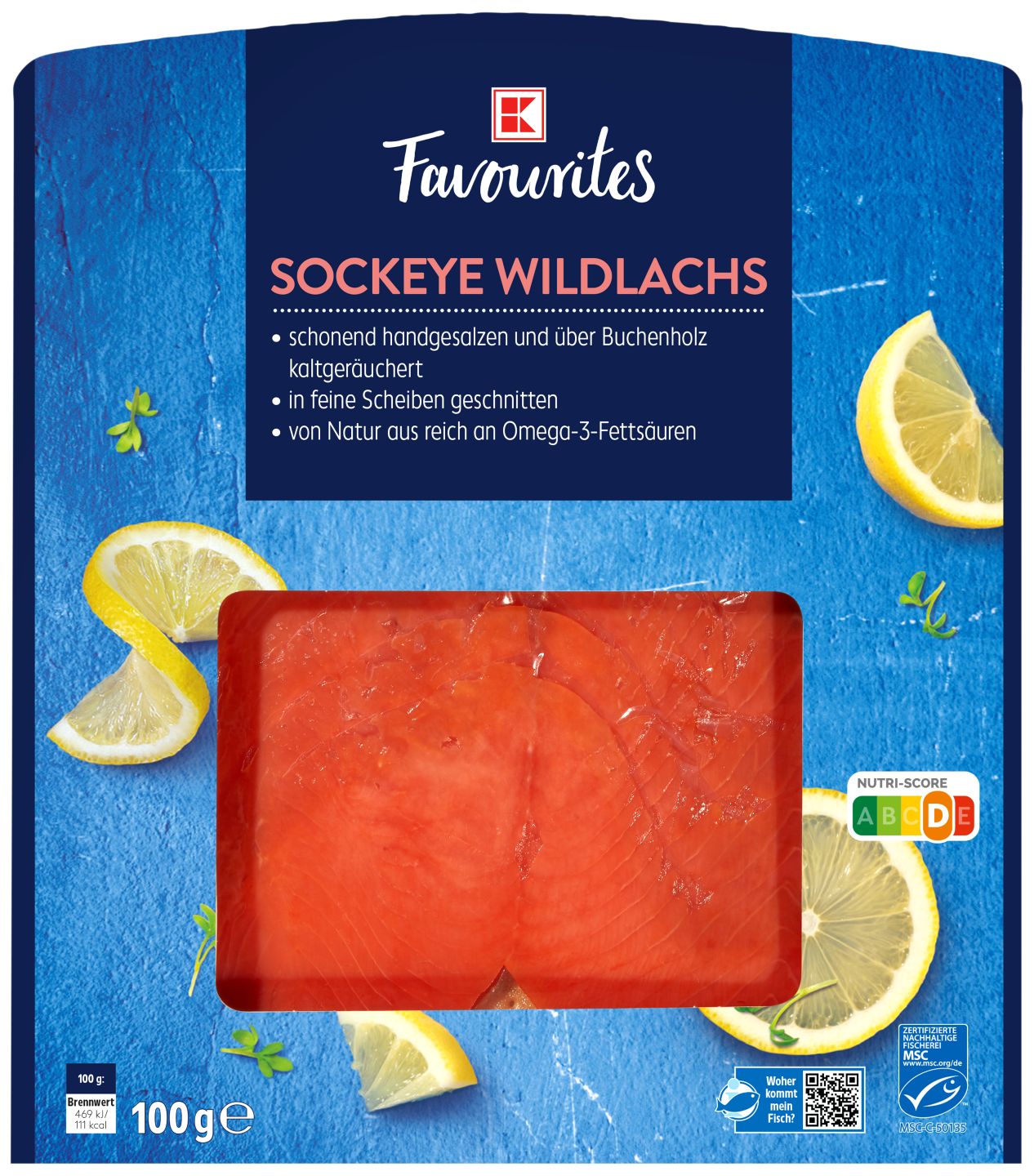 K-Favourites Losos nerka filety údené