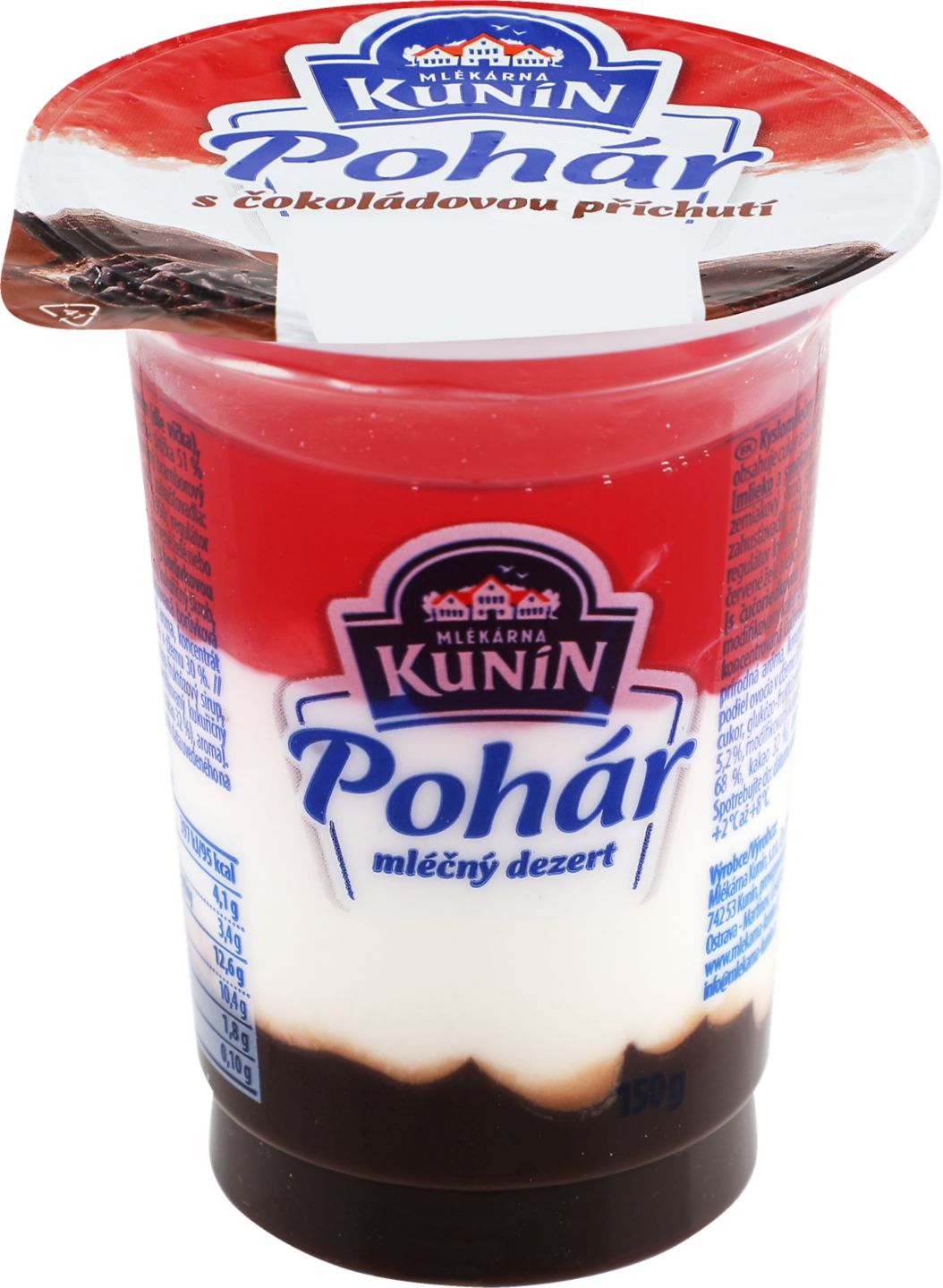 Kunín Pohár Mliečny dezert