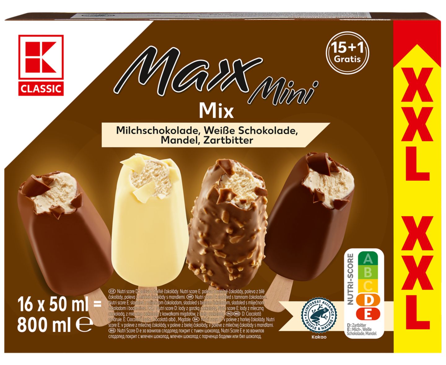 K-Classic XXL Maxx Mini Mix
nanuky v čoko. Poleve