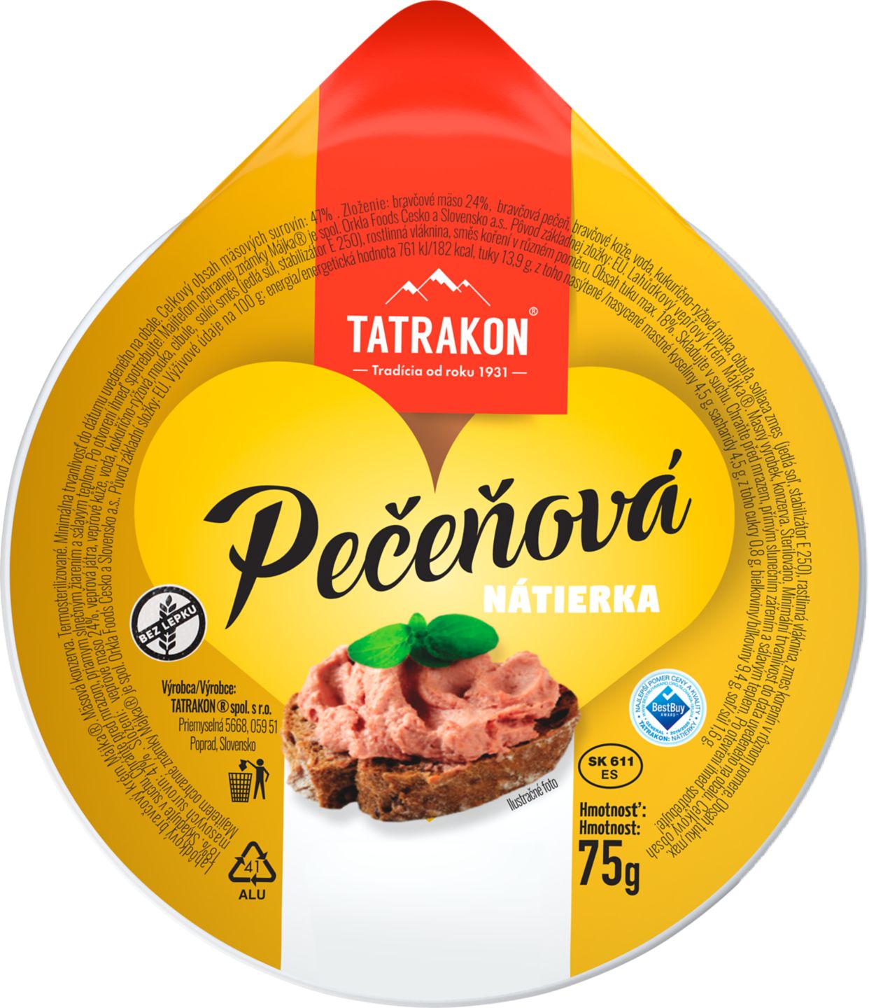 Tatrakon Pečeňová nátierka