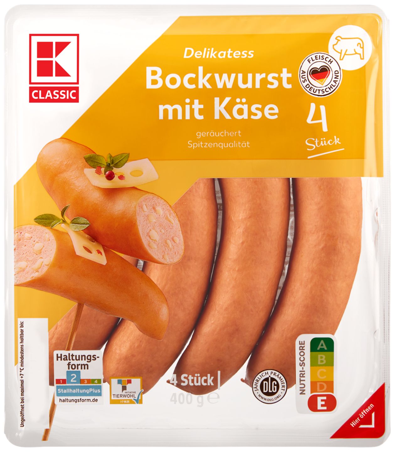 K-CLASSIC Käse-Bockwurst