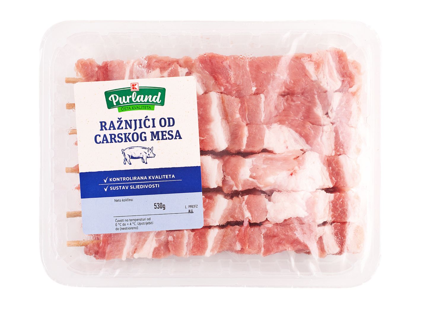 K- Purland Ražnjići od carskog mesa 530
MPC 2.5.2025=5,59€
