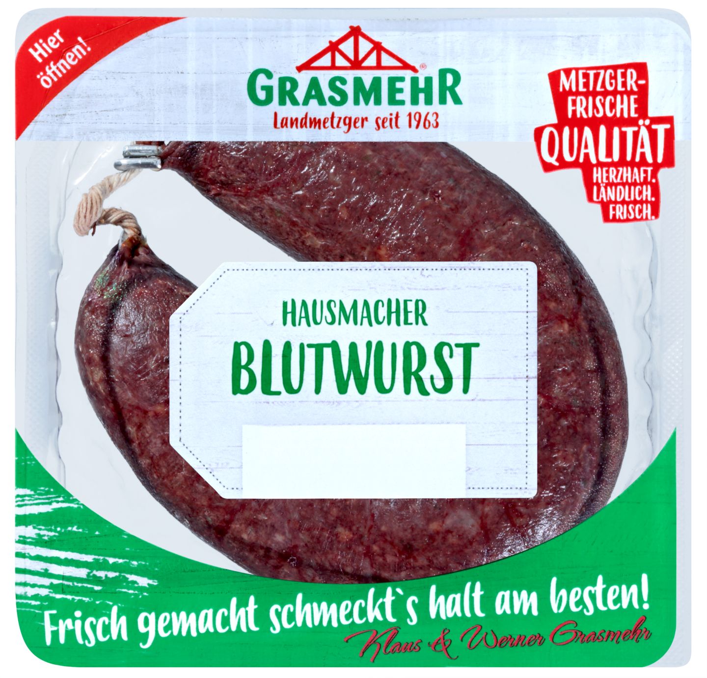 GRASMEHR Hausmacher Blut- oder Leberwurst