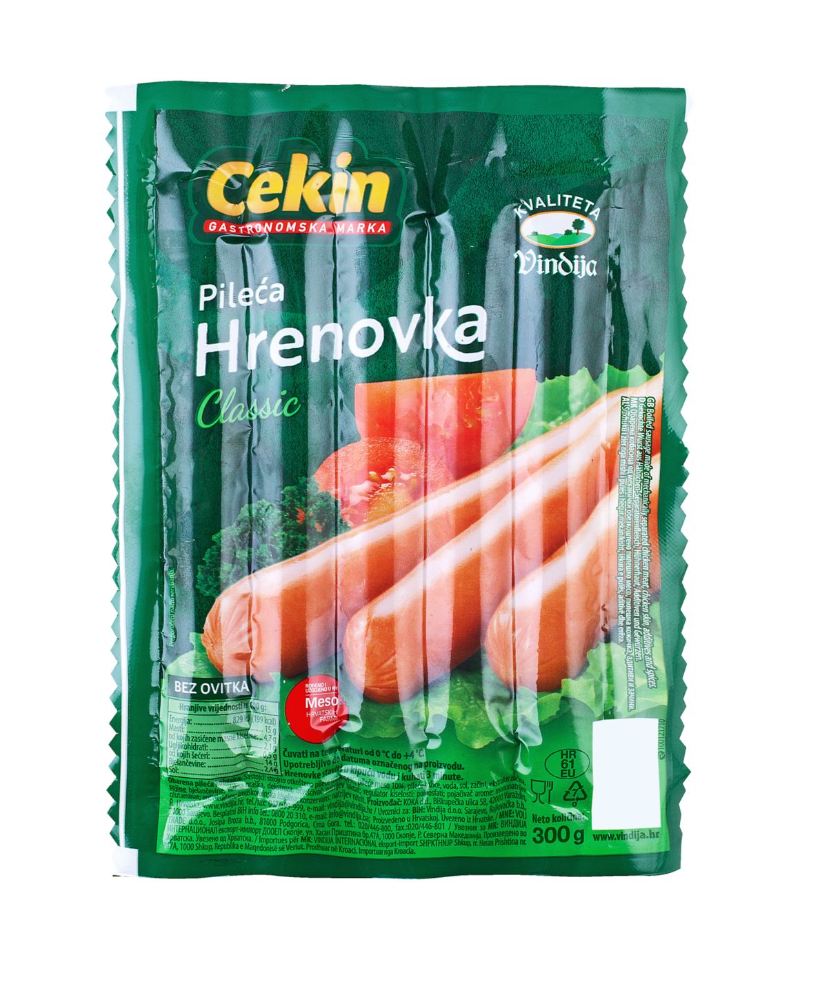 Cekin Pileće hrenovke
MPC 2.5.2025=1,99€