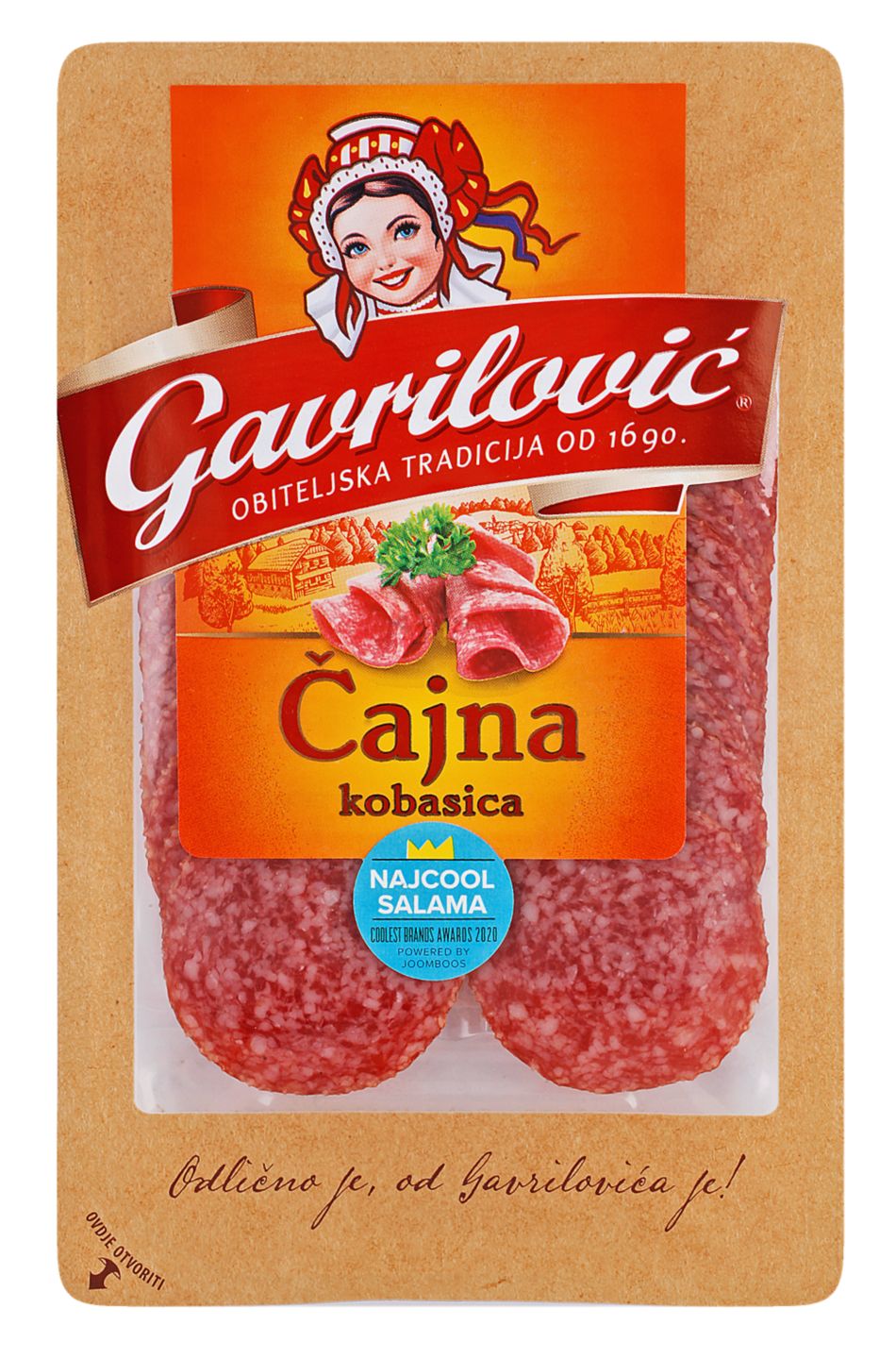 Gavrilović Čajna kobasica, narezak
MPC 2.5.2025=2,35€