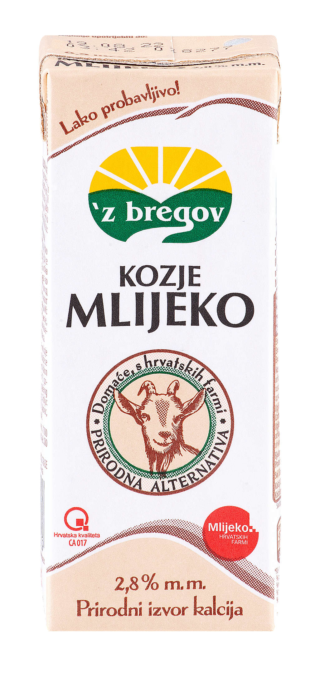 Fotografija ponude `z bregov Kozje mlijeko, 2,8% m.m.