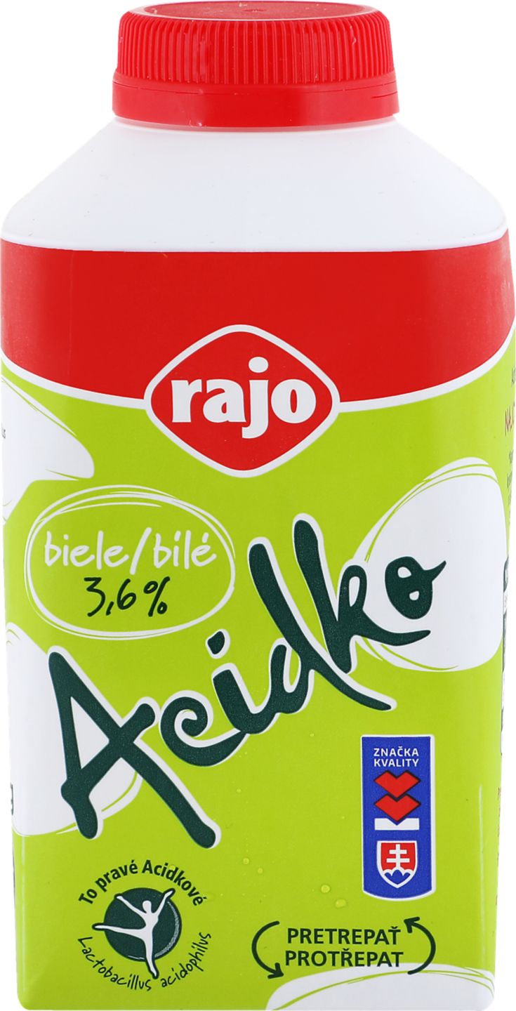 Rajo Acidko Zakysané mlieko biele