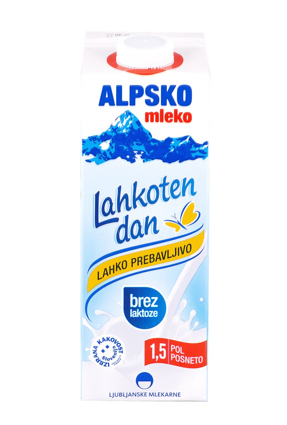 Alpsko mlijeko 1,5% m.m.bez laktoze 1L