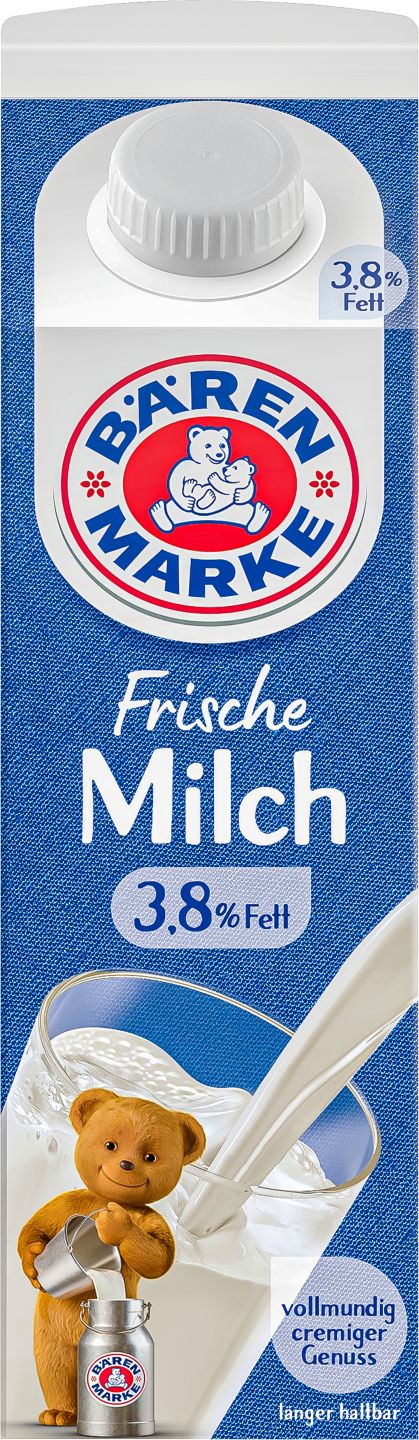 BÄRENMARKE Frische Vollmilch, 3,8 % Fett