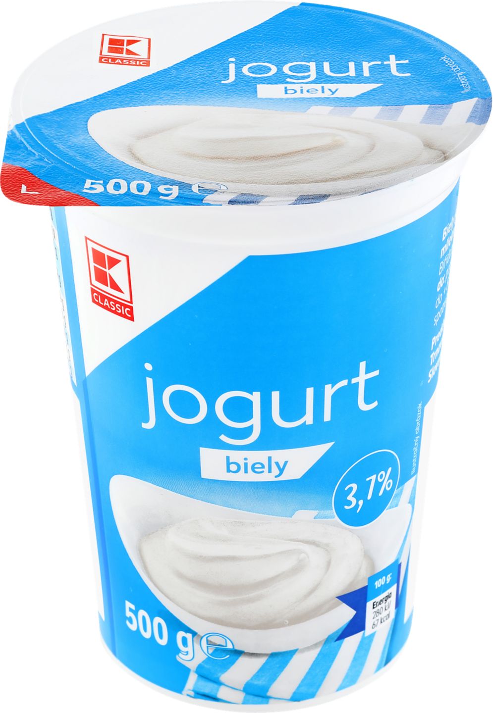 K-Classic Biely jogurt
tuk 3,7 %