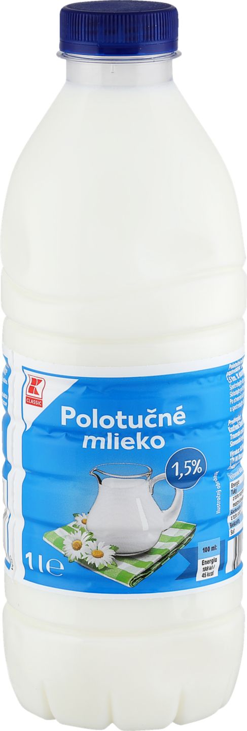 K-Classic Čerstvé mlieko polotučné