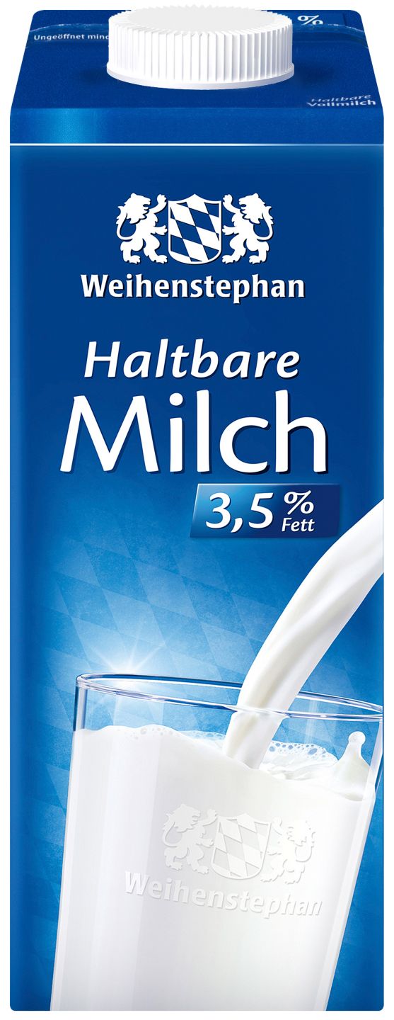 WEIHENSTEPHAN Haltbare Milch, 3,5 % Fett