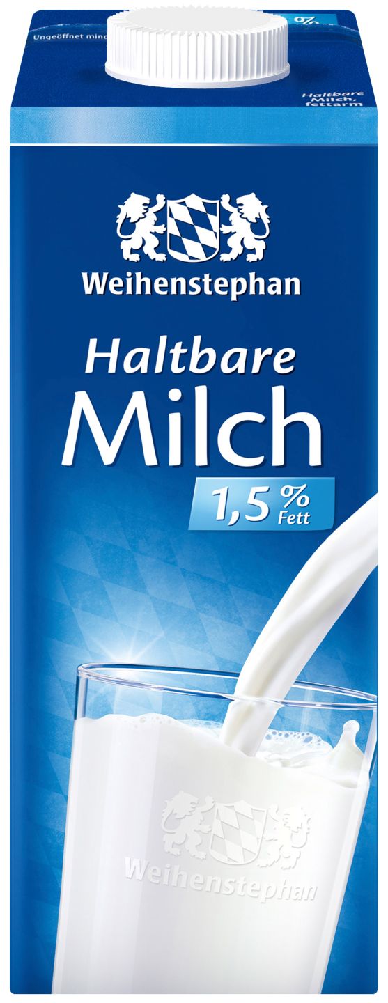 WEIHENSTEPHAN Haltbare Milch 1,5 % Fett