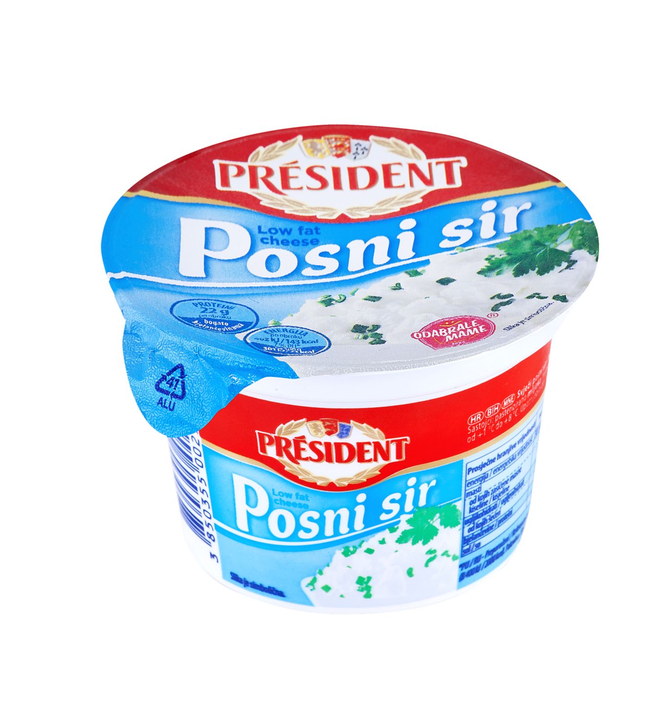 President Svježi posni sir
MPC 2.5.2025=1,49€