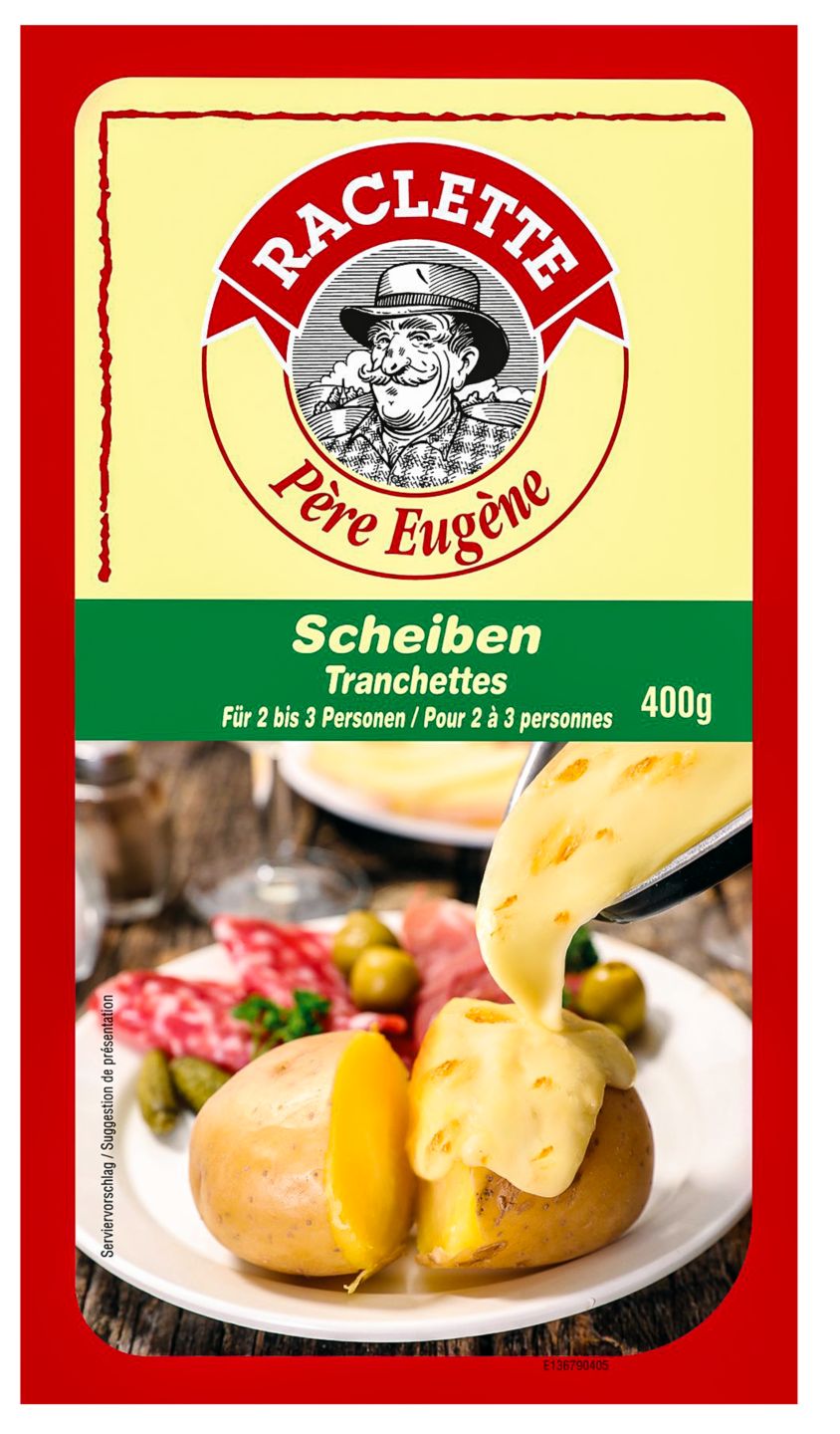 PÈRE EUGÈNE Raclette-Scheiben 48 % Fett i. Tr.