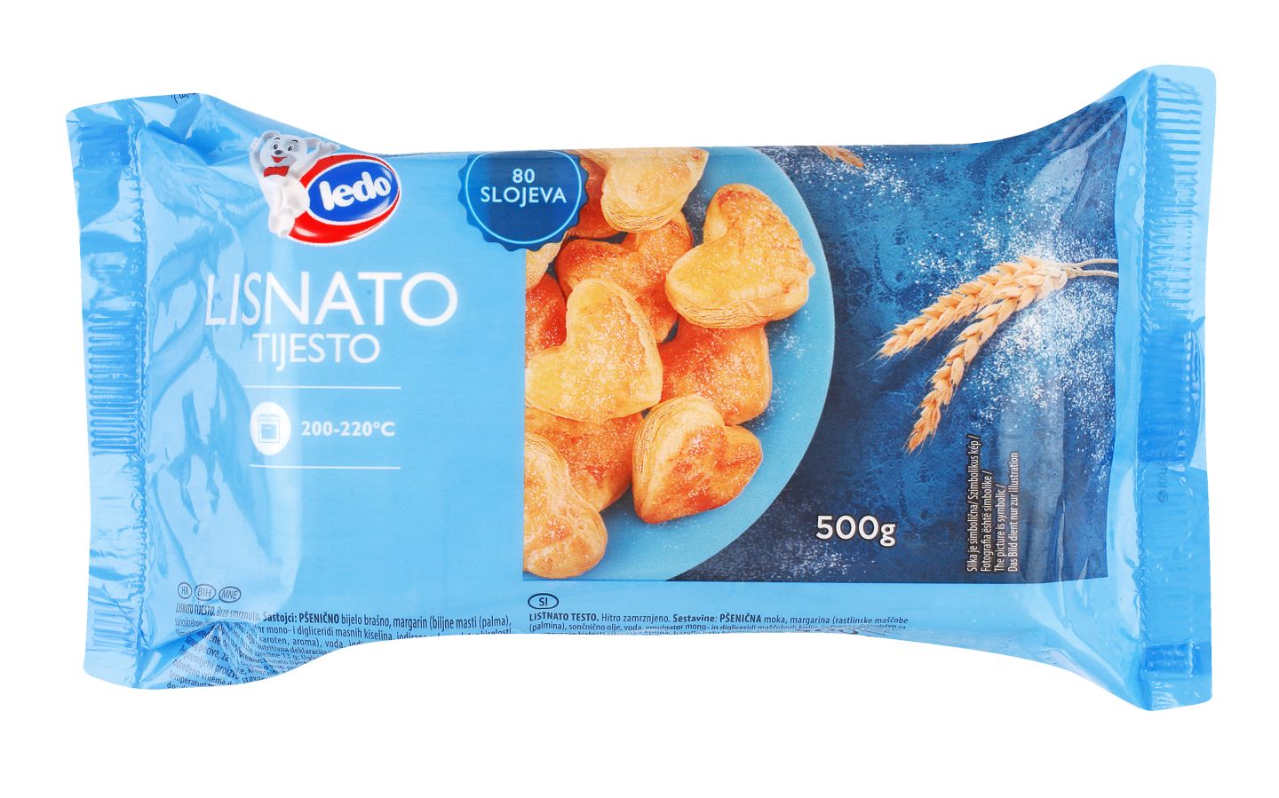 Ledo Lisnato tijesto
MPC 2.5.2025=2,49€