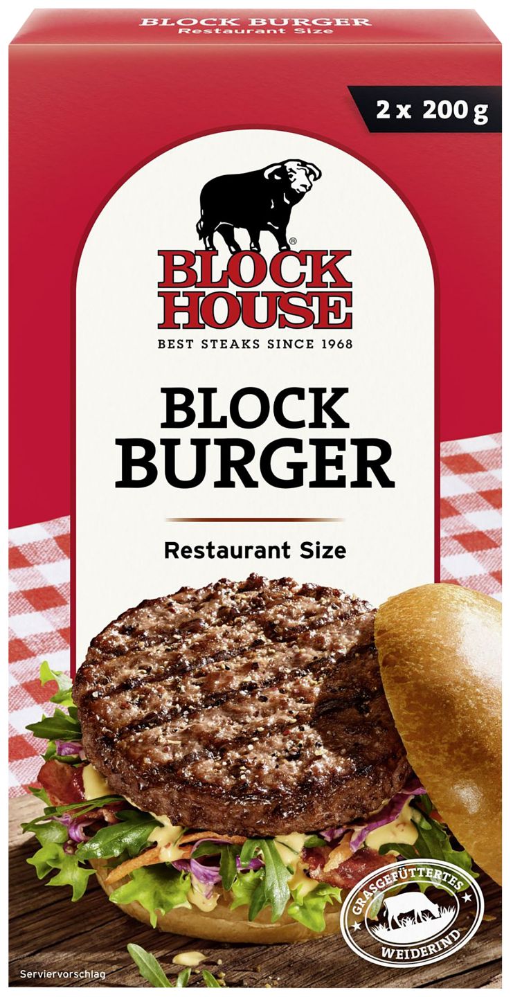 BLOCK HOUSE Block Burger oder Cheese Burger